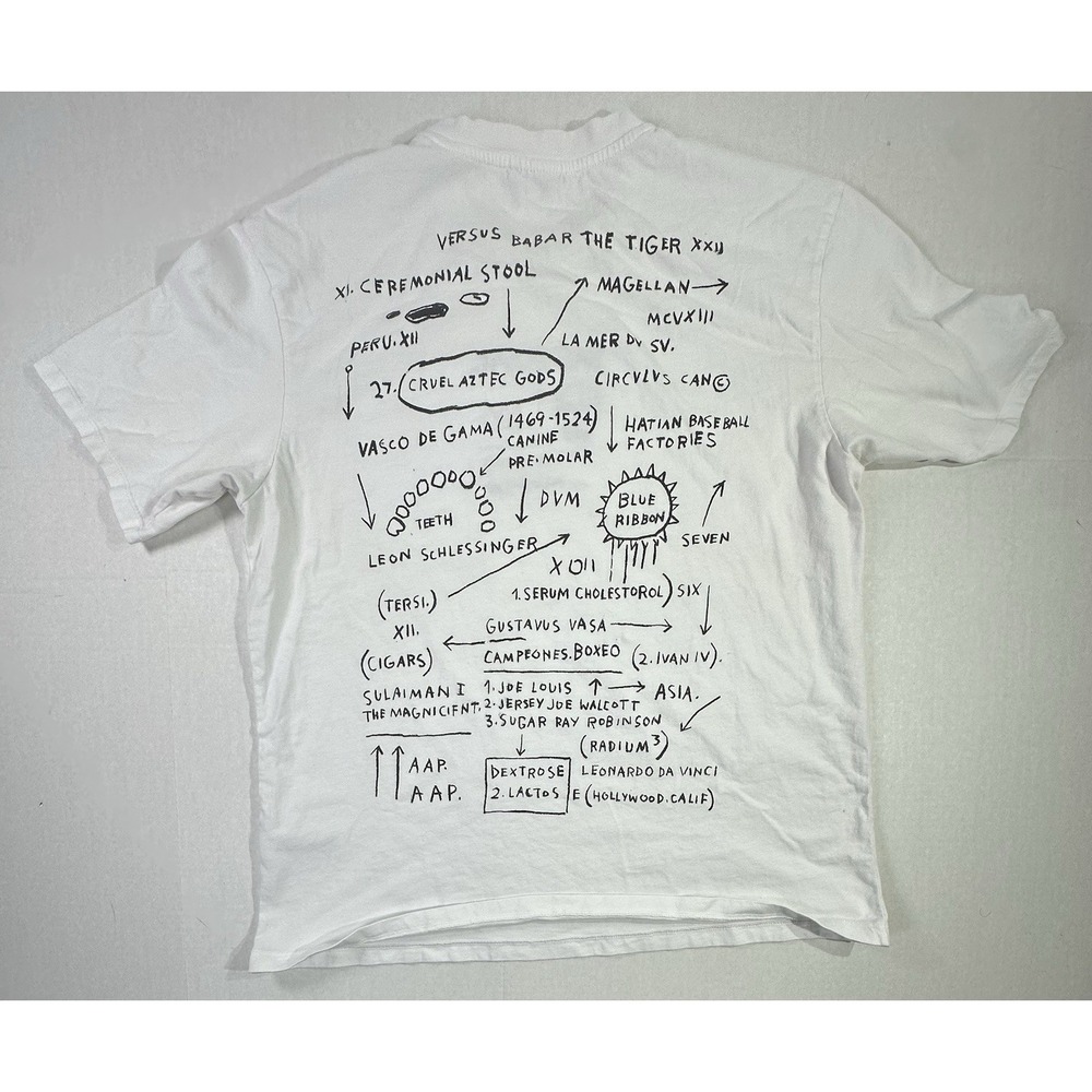 Basquiat x Primark White Graphic T-Shirt Jersey Joe Walcott Art Tee Men's XL